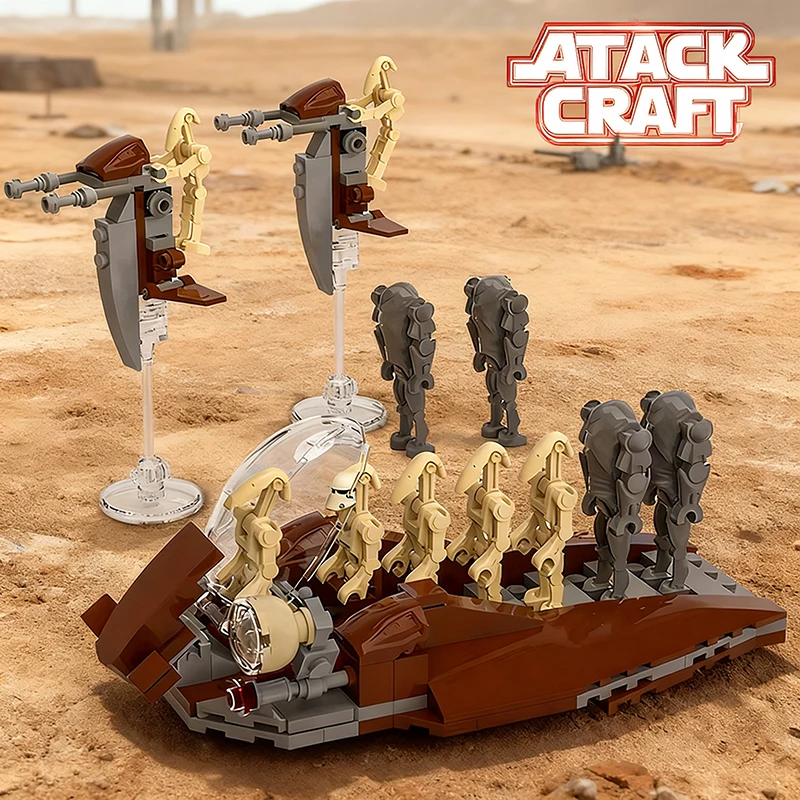 

Attack Craft Battle Droids Star War Building Model Army MOC Blocks Sets DIY Toys Birthday Gifts for Kids Boys Adult Ornament
