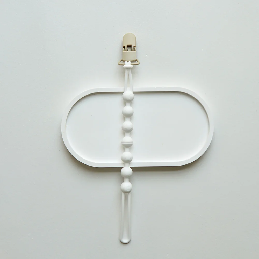 Baby Pacifier Clips Integrated silicone baby pacifier chain Teether Teething Toys Dummy Clip Holder Chain Clip Baby Gift