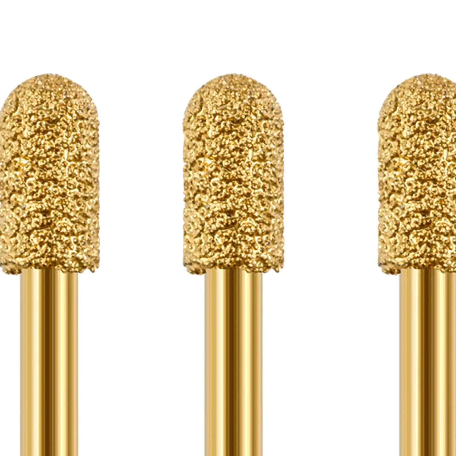 3x Grinding Bit Grinding Head Round Headed Body Shape Grinding Mounted Point for Metal