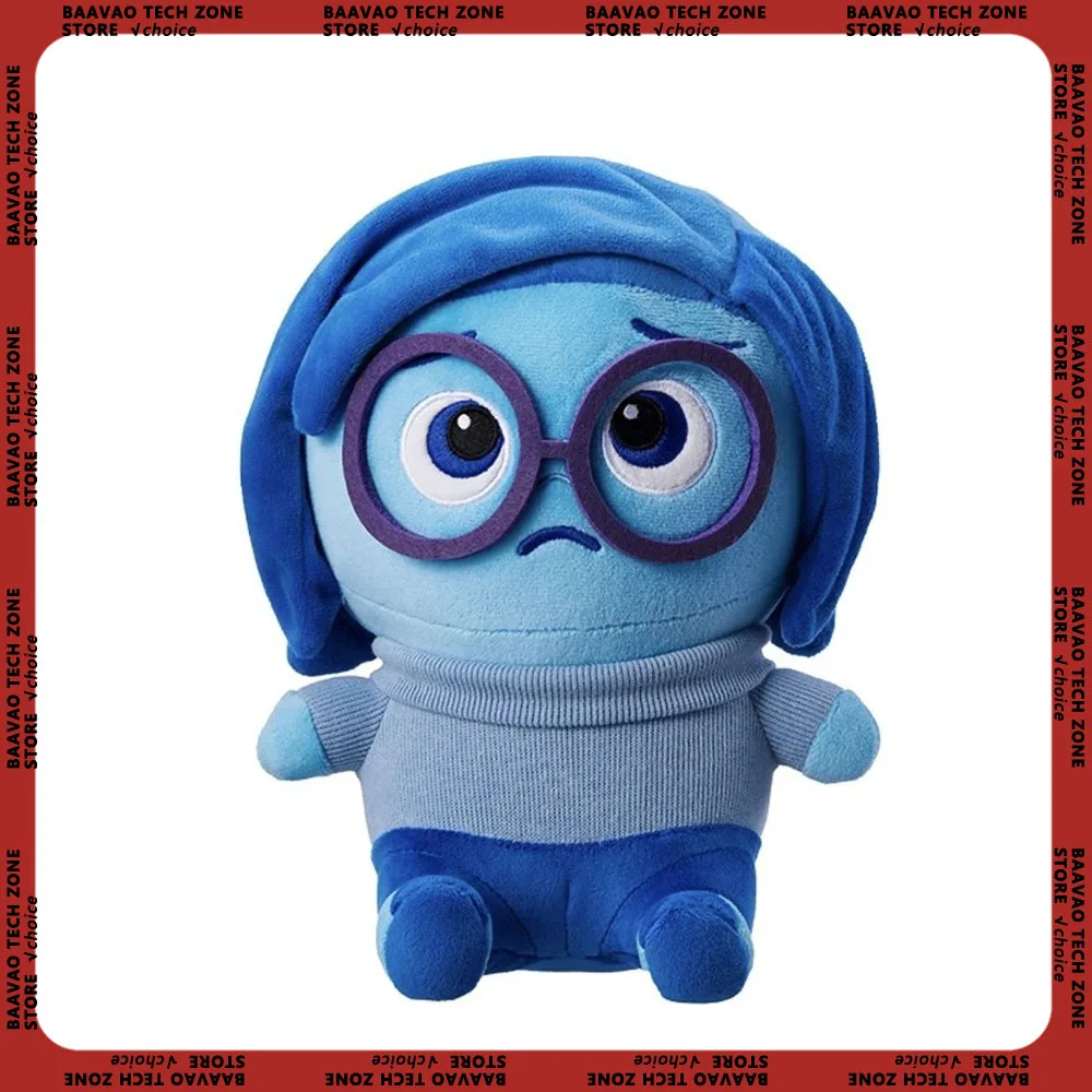 

2 плюшевых куклы с вырезами внутри, печаль, плюшевая игрушка, милая мультяшная плюшевая кукла, мягкая набивная кукла с изображением фильма, периферийные игрушки, детские подарки на день рождения