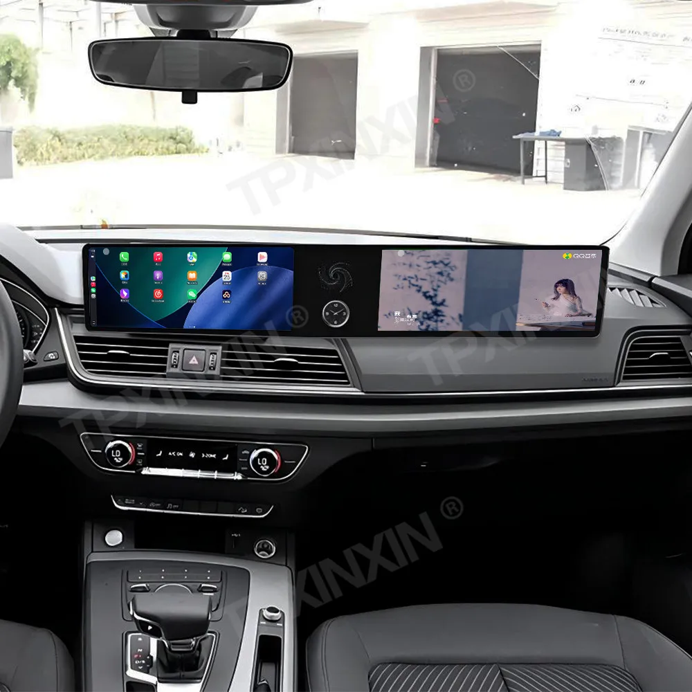 

Dual 12.3 inch touch screen Android 13 for Audi Q5 2017 2018 - 2020 car GPS navigation multimedia auto HD WIFI carplay head unit