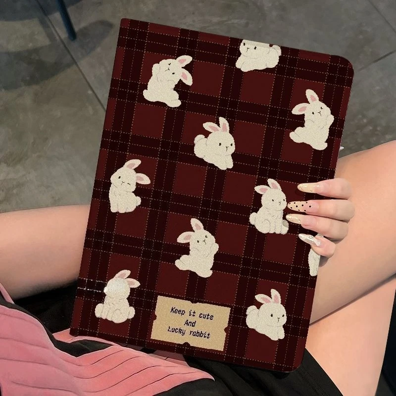 Book-Style Case for Ipad Air4 5 10.9in 10th 9th 10.2in Cartoon Animals Cover 11th A16 Pro 11in Air7/6 Air3 10.5 Air2 9.7in Case