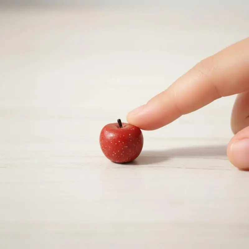 

5/10 шт. миниатюрных игрушек-имитаций яблок для кукол, аксессуары для кукольного домика 1/12, декор для игровых сценок с едой