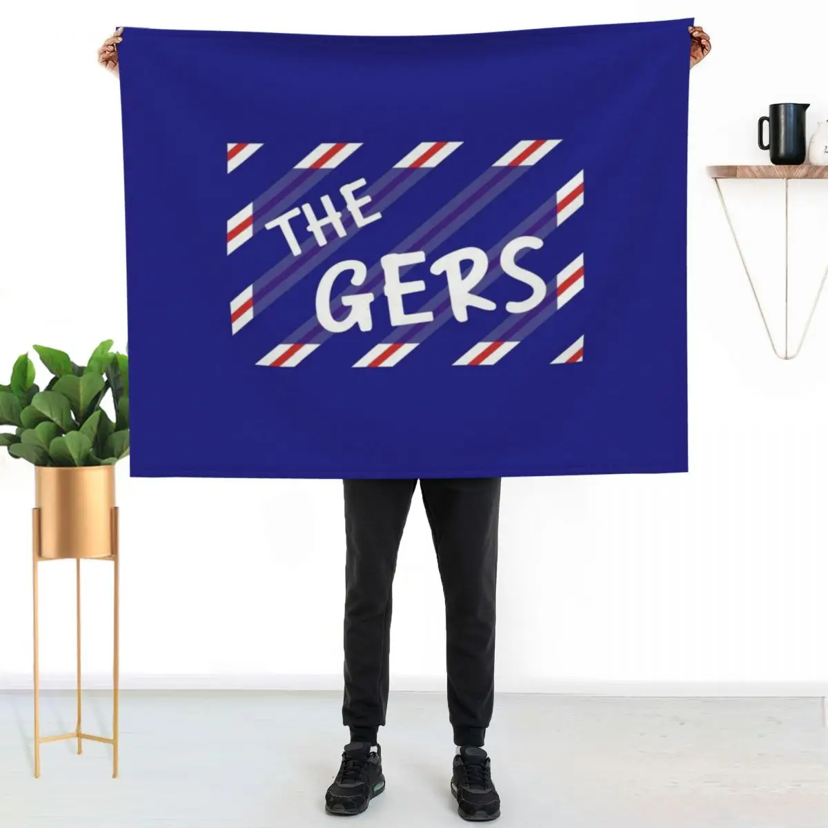 Glasgow Gers Watp Throw Blanket For Decorative Sofa valentine gift ideas Soft Plaid Weighted Shaggy halloween Blankets