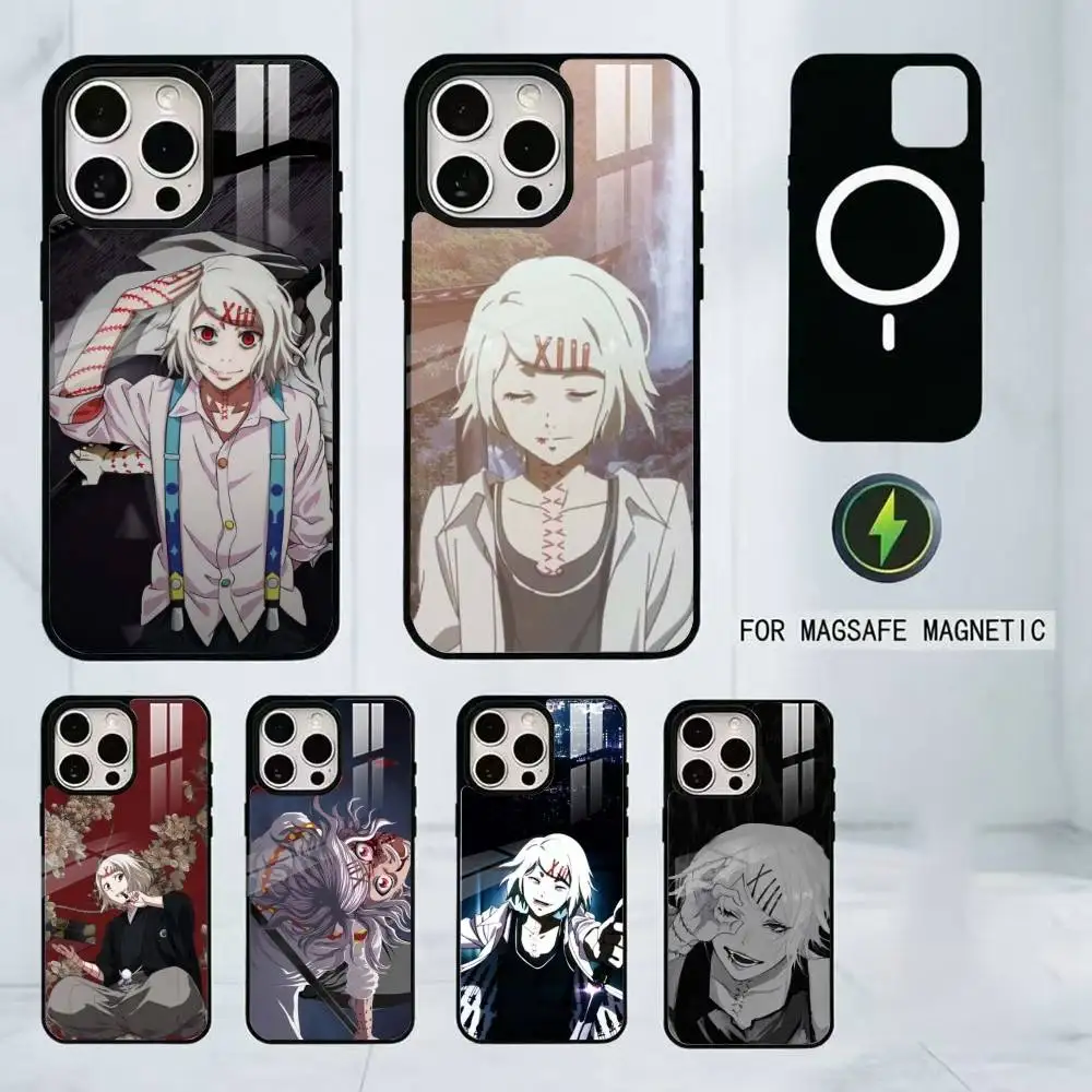 

Tokyo Ghoul Suzuya Juzo Anime Phone Case For iPhone17,16,15,14,13,12,11 Plus,Pro Magnetic with Magsafe Wireless Charging