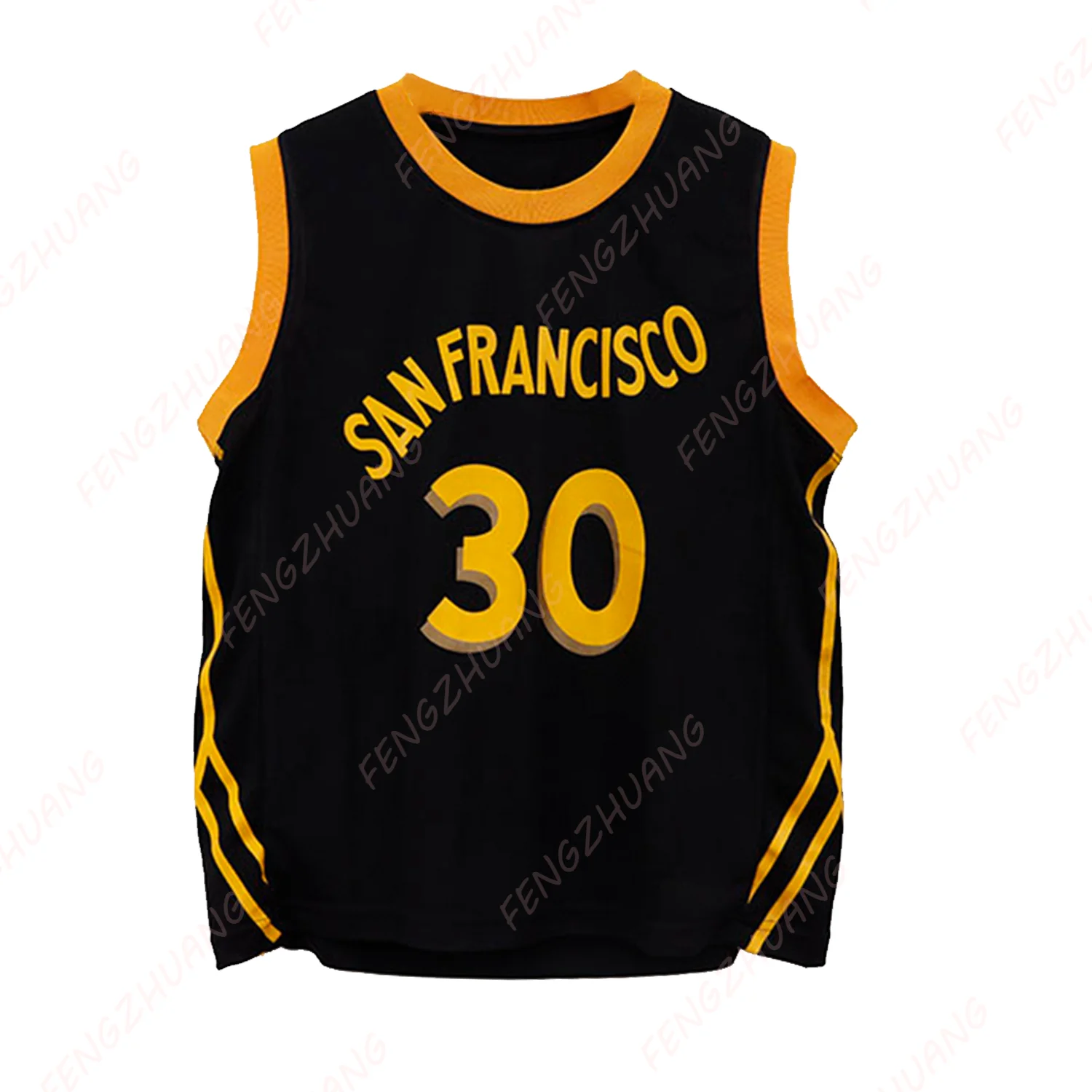 San Francisco Warriors Jersey Men's Sleeveless Tops Tees Basketball Sports Vest Unisex Teenager&Kid Outdoors Training Jersey