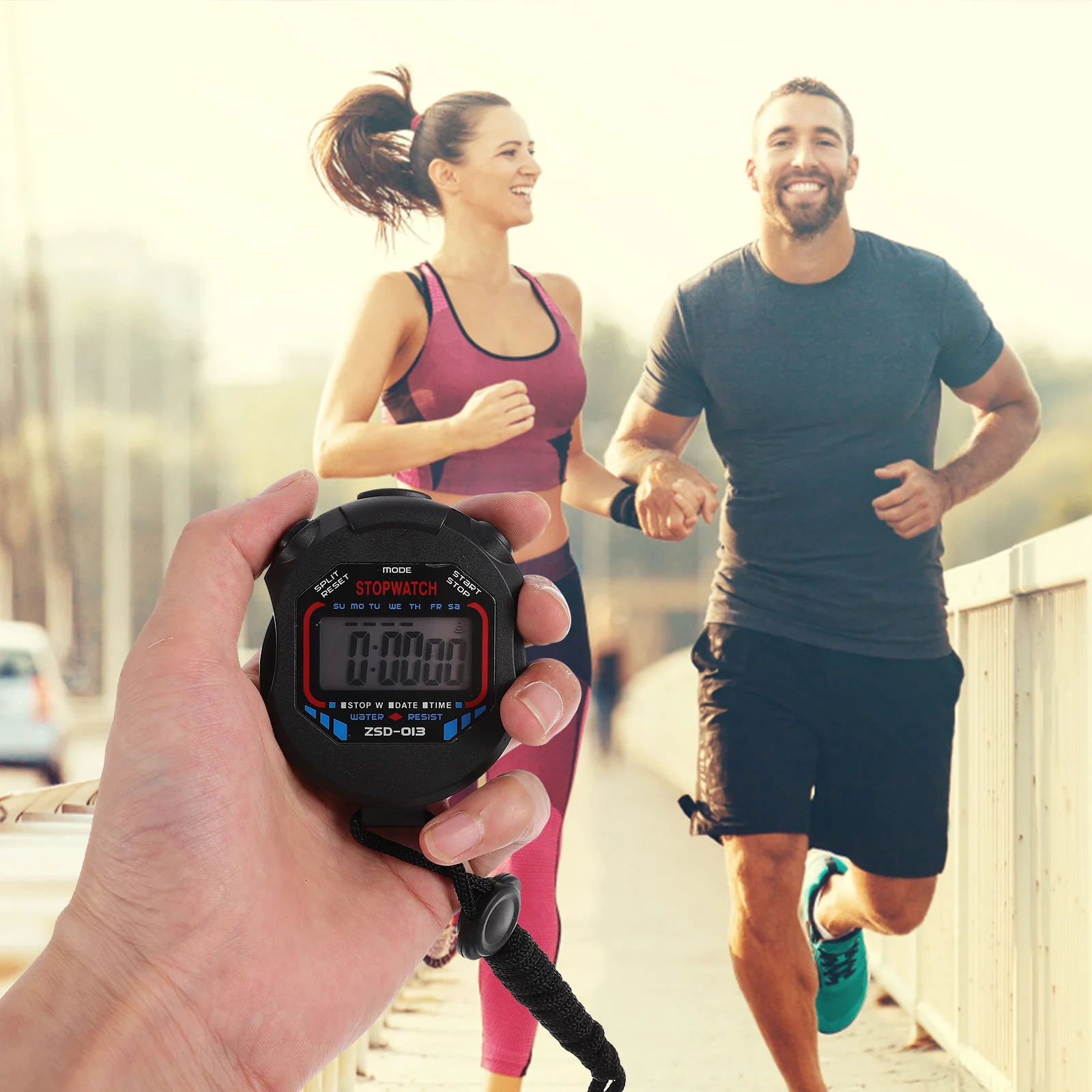 Digitale Sport-Chronographen-Timer-Uhr für Kinder, Fitness-Schiedsrichter, großes LCD-Display für Lauf-Timer, Stoppuhr