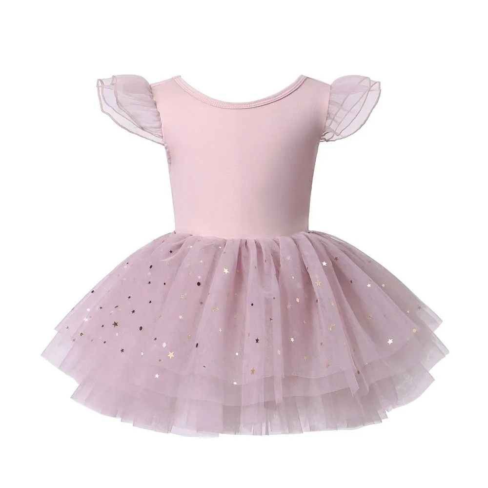 

Short Sleeve Ballet TuTu Dress Cross Strap Sequin Girl Ballet Skirt Princes Dress Puffy Party Dance Dress Photo Shoot