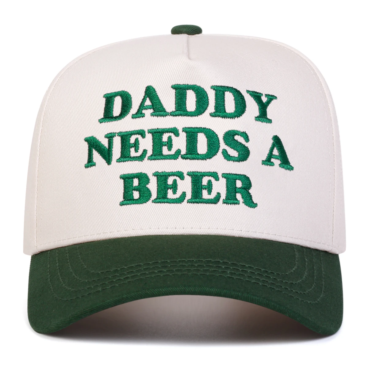 Unisex DADDY NEEDS A BEER Baseballkappen mit Buchstabenstickerei, Frühling und Herbst, verstellbare Freizeithüte für den Außenbereich, Sonnenschutzhut, Sportkappe – Detail 4