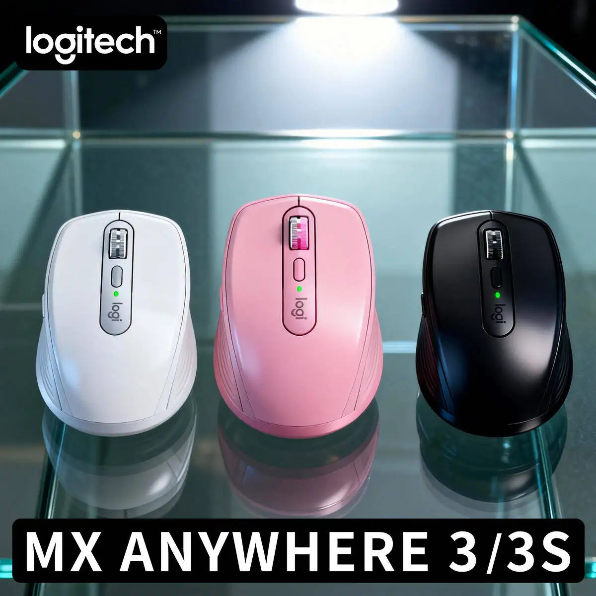 

Logitech MX Anywhere 3S Compact Wireless Mouse High Accuracy Dual Mode Long Battery for Professional Office