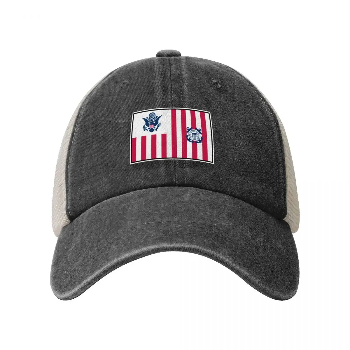 UNITED STATES US COAST GUARD ENSIGN Cowboy Mesh Baseball Cap Ball Cap Kids Hat cute Dropshipping Women Beach Fashion Men's