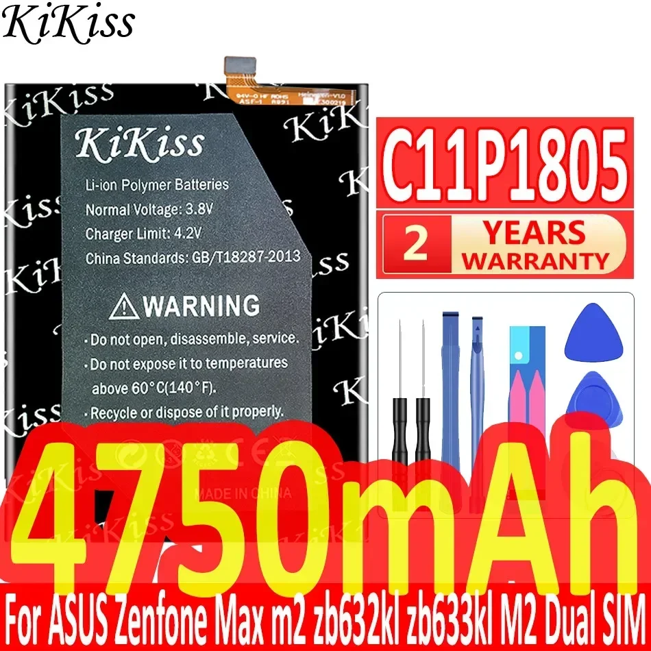 

Battery C11P1805 for ASUS Zenfone MAX (M2) X01AD ZB632KL ZB633KL High Quality Mobile Phone Battery Bateria Warranty + NO