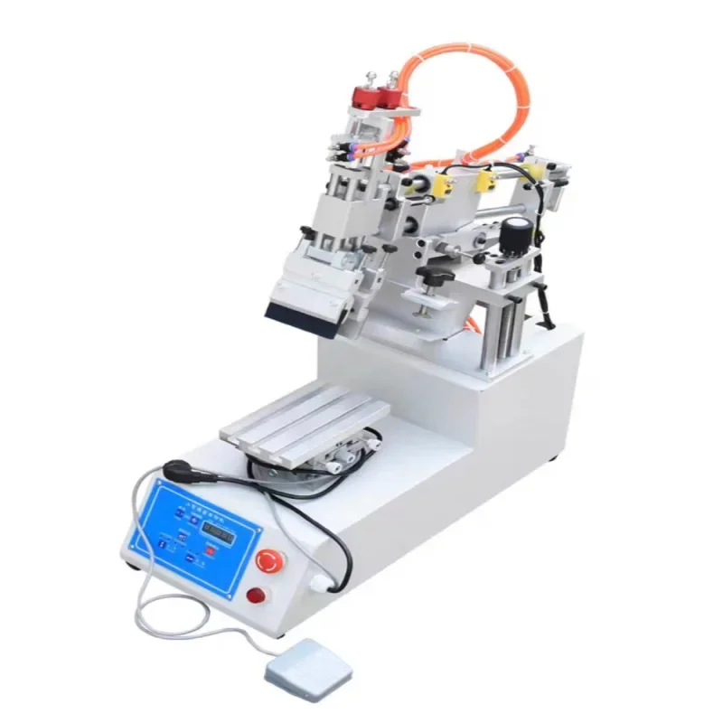 Semiautomatic Desktop Screen Printing Machine Flat Diagonal Screen Printer Mouse Pad LoGo Small Diagonal Screen Printing Machine