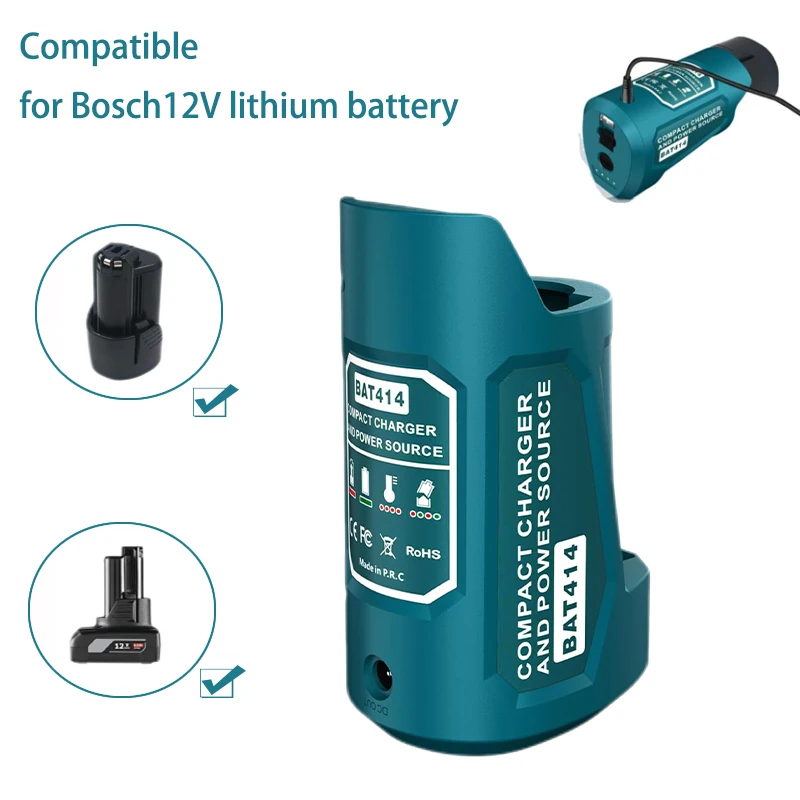 

for Bosch 12V Battery Adapter Heated Jacket Adapter 12V USB Power Source Charger Converter Adapter Replacement