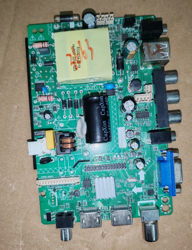 ZP.63W.818R00 ZP.63W.818R02 اللوحة الأم للتلفزيون ثلاثة في واحد تم اختبارها لشريحة 1920x1080 3663 72--78V 570MA 45W