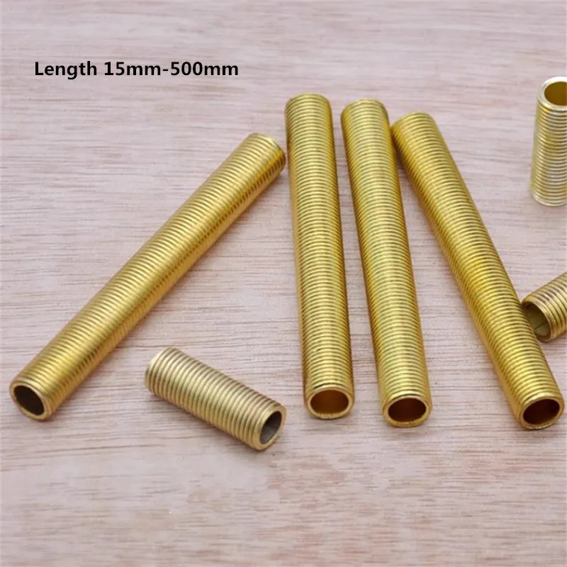M10 brass connecter tube copper tooth tube metric threaded tube hollow Light Accessories hardware lighting fittings tooth rod