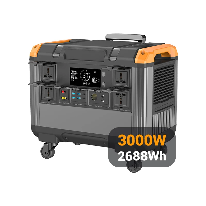 3000W 2688Wh Emergency Storage Power Custom Solar Generator Battery German Solar Generator Portable Power Station