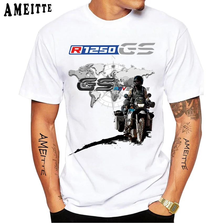 Je suis un GS Overlander T-Shirt Ride Adventure voyage T-Shirt nouvel été hommes à manches courtes blanc décontracté hauts Moto garçon t-shirts