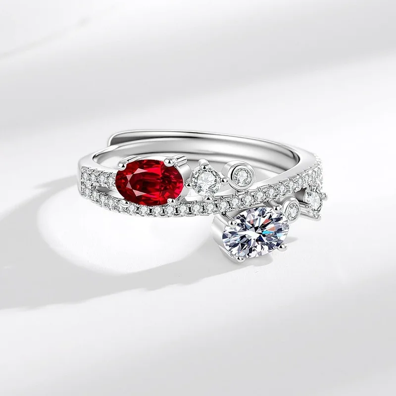 Anillo elegante y moderno de estilo coreano, ideal para mujeres, perfecto para fiestas de lujo, compromisos, pedidas de mano, cenas y aniversarios.