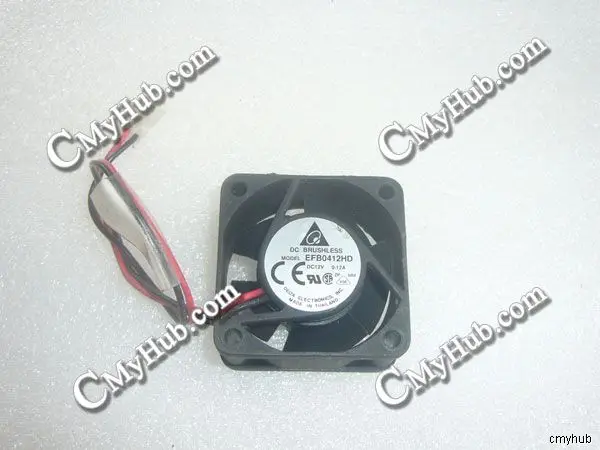 For DELTA ELECTRONICS EFB0412HD DC12V 0.12A 4020 4CM 40MM 40X40X20MM 2pin Cooling Fan EFB0412HD