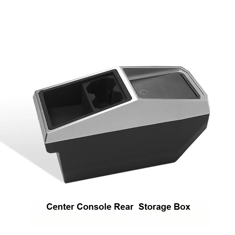 Middenconsole Onder Opbergdoos Voor Tesla Cybertruck 2024-2026 Water Bekerhouder Ondersteuning Organisatie Lade Abs Auto Accessoires