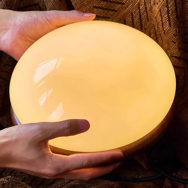 منتصف القديمة الزجاج البندق شكل قلادة أضواء الإبداعية رفع كريم نمط غرفة نوم السرير مطعم مقهى شنقا خط مصباح