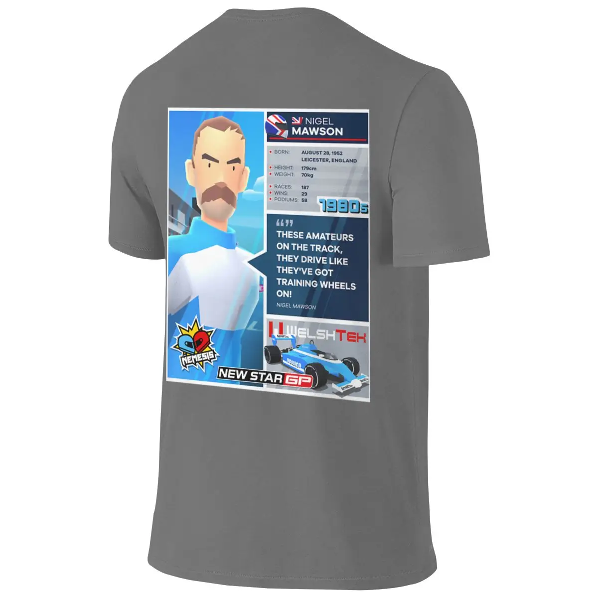 New Star GP Mawson 2 Drapey Reversible T-shirt Fresh Girlish Feeling High-Definition Printing Tee