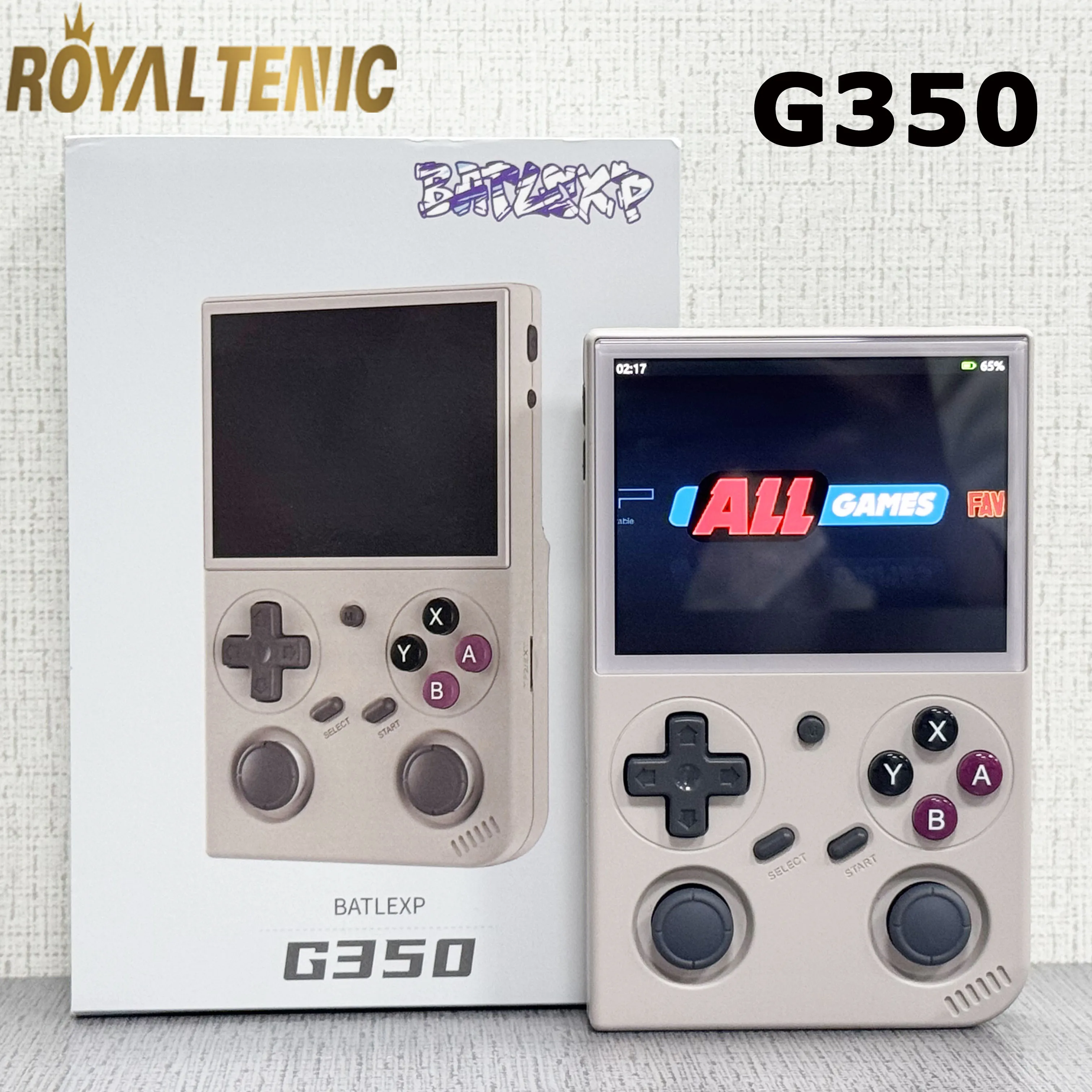 

G350 Handheld Game Console 3.5'' IPS Screen Linux System Dual Joystick Vibration Motor Retro Portable Video Console Gift