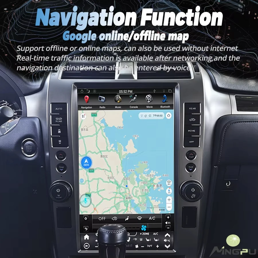 Yes 15.6Inch Android Screen For Lexus GX400 GX460 2010-2018 Car Stereo GPS Navigation Wireless Carplay Android Auto Head Unit
