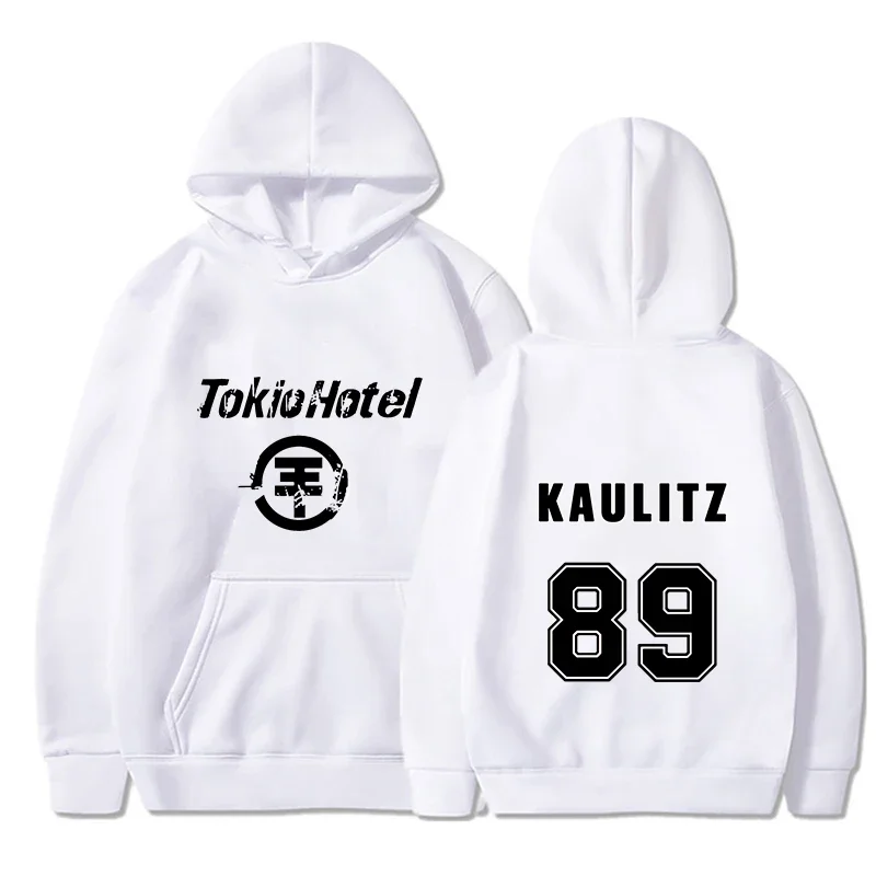 Rock Band Tokio Hotel Men's Hoodies Kaulitz Print Women Hoodie Hip Hop Harajuku Pullovers Unisex Oversized Weatshirts Clothing