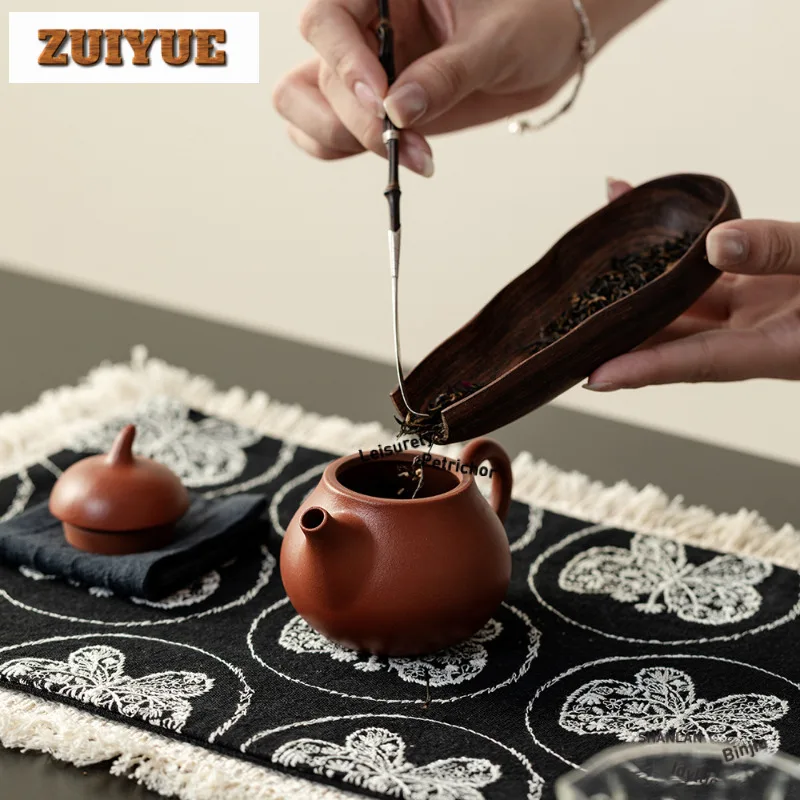 خام تشو الطين الأرجواني الطين إبريق الشاي الإبداعية الشاي Infuser وعاء الشاي تمرغ غلاية مع مصفاة لوازم الشاي الحلي الحرفية #2