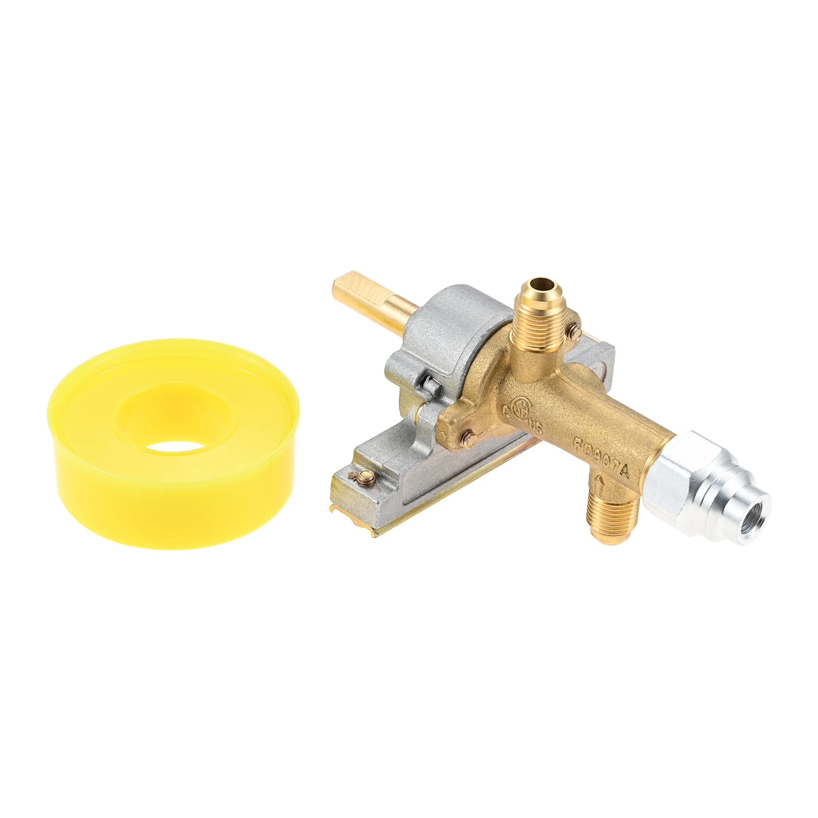 7/16"-24 UNEF Inlet & Outlet Gas Safety Control Valve w/ Piezo Push Ignition for Garden Sun Propane Powered Patio Heater Repair
