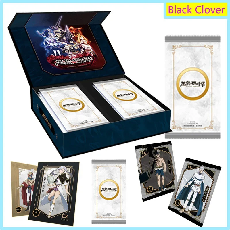 

Anime Black Clover Collection Cards Booster Box Asta Character TCG Game Playing Board Card Box Family Kids Birthday Gifts Toys