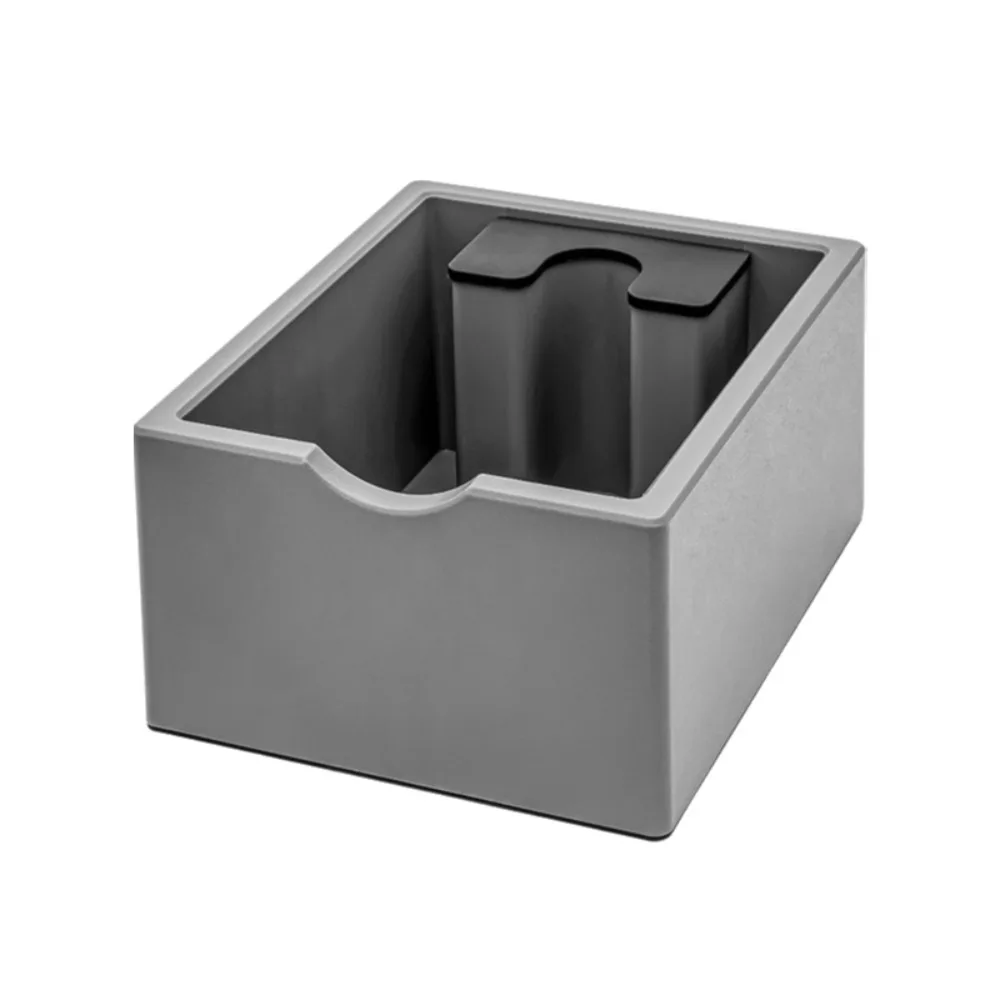 Rectangular Coffee Knock Box Thickened Low Noise Espresso Grounds Container Removable Large Capacity Coffee Knocking Slag Bucket