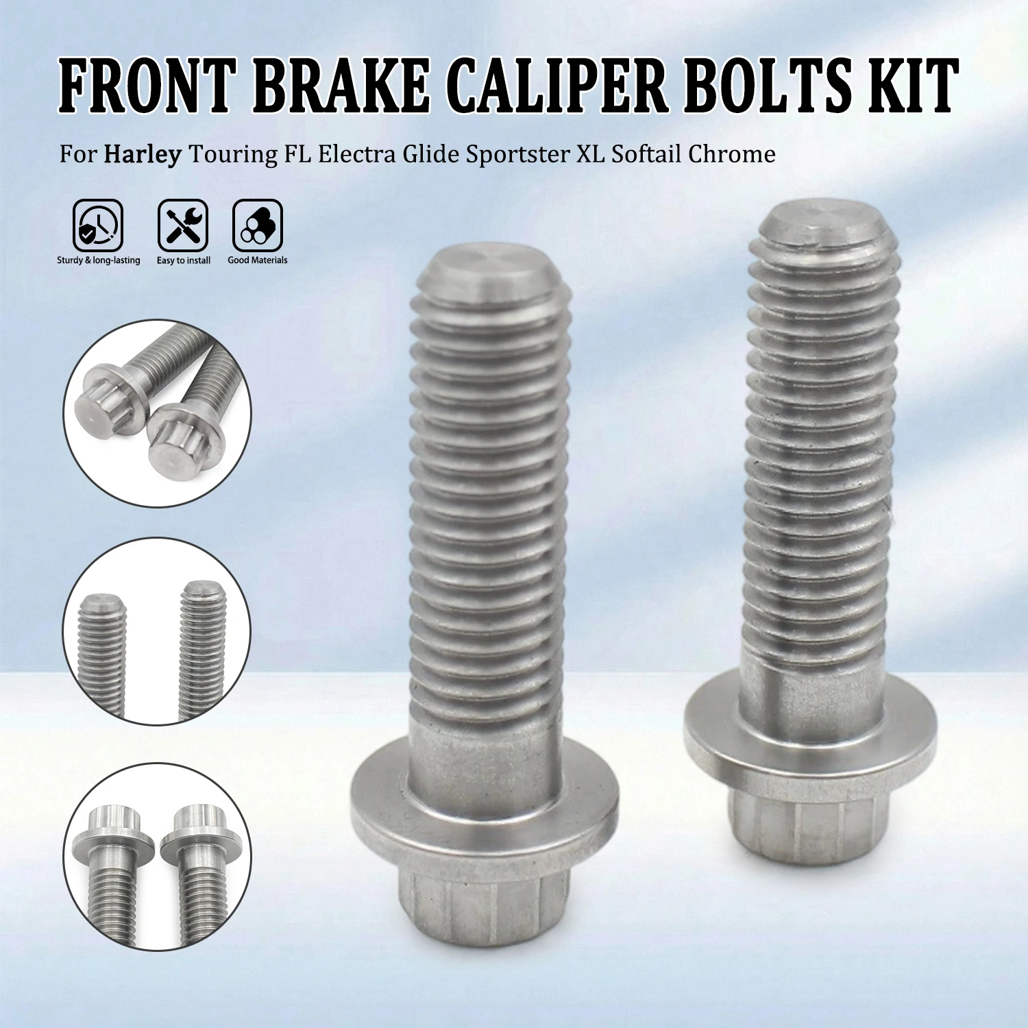 10mm Stainless Steel Flanged 12 Tooth Bolt For Harley Pan America 1250 ADV Front Brake Caliper Motorcycle Brake Fixing Screw