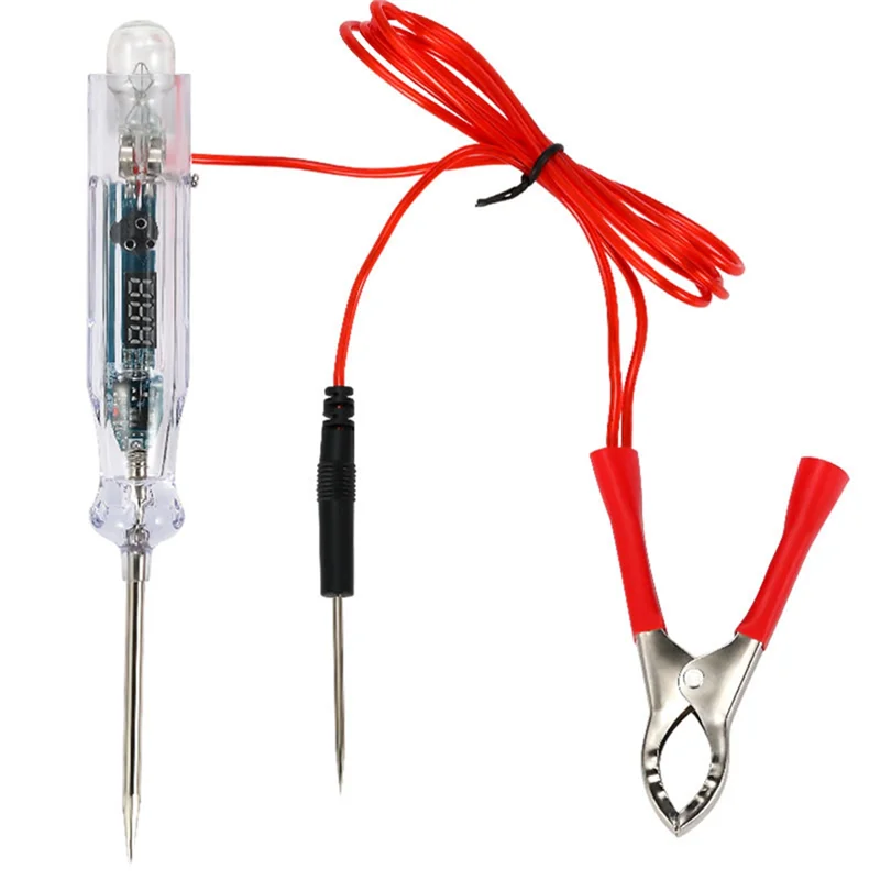 【A87T】testador de circuito automático automotivo para carro com voltímetro polaridade de cor dupla indica luz de teste de display de tensão digital LED