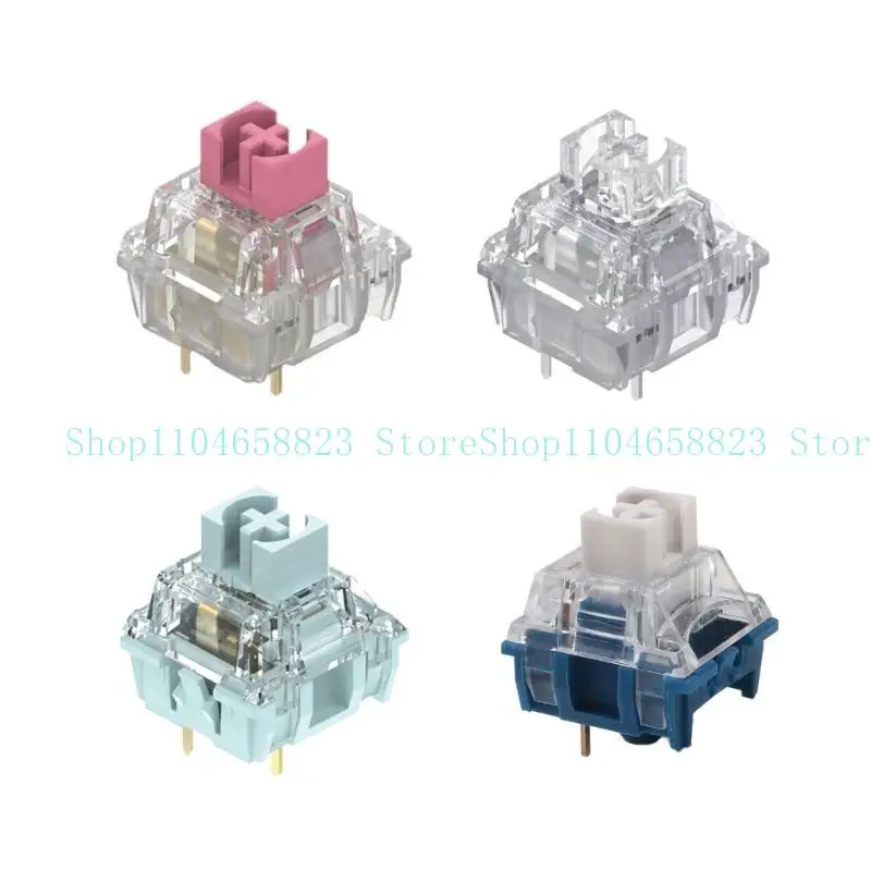 652f 10pcs TTCS Silence Голубоватые белые переключатели V2V3 Тактильные переключатели для механических игровых клавиатур 3PIN