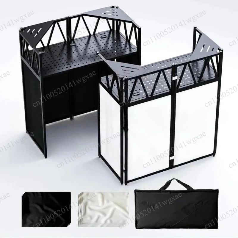 Custom Foldable DJ Booth, LED Mobile Stage Station, Flexible Aluminum Truss DJ Mixer Table