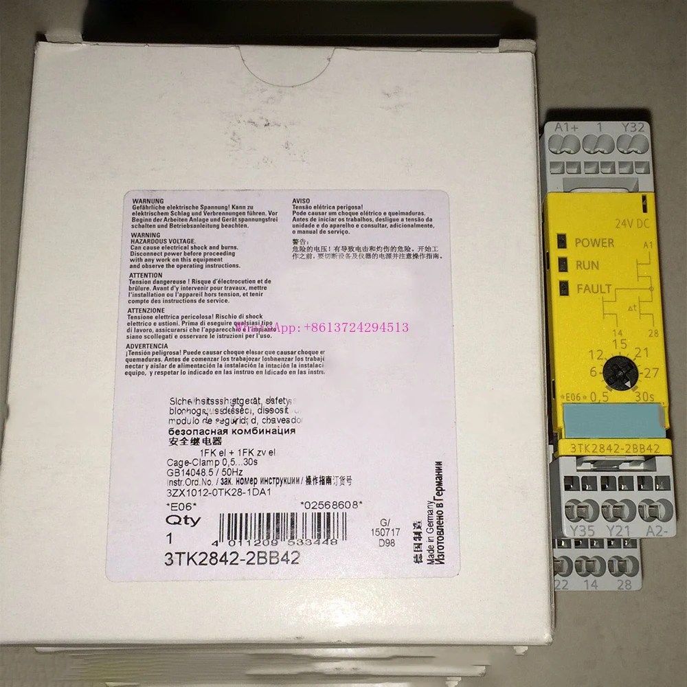 

New for Siemens 3TK2842-2BB42 24V Safety Relay Module in Box