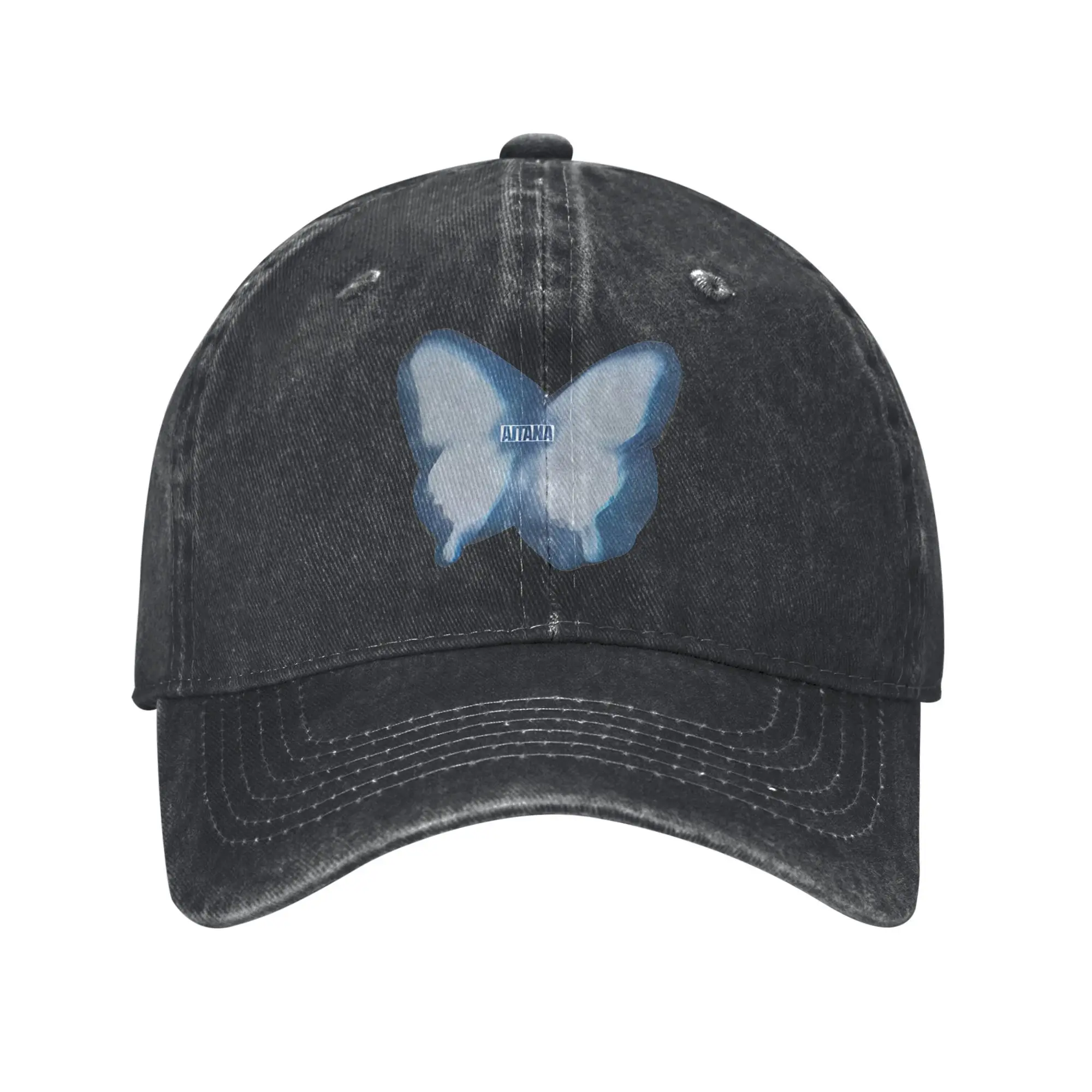 Gorra de béisbol Singer Butterfly Aitanas, gorra de béisbol lavada transpirable para tenis y sol, gorras de béisbol con estampado clásico para hombres y adultos