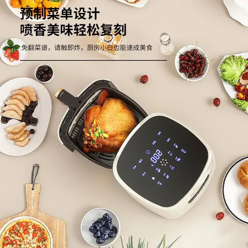 Air fryer visual household new fully automatic large-capacity intelligent multi-function French fries oven all-in-one machine