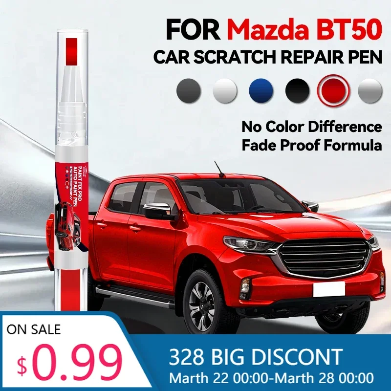 

Горячая новинка: Ручка-корректор для ремонта лакокрасочного покрытия автомобиля, специально для MAZDA BT50 2006-2025, аксессуар для устранения царапин, цвета: синий, серый, серебристый, черный, красный (42M)