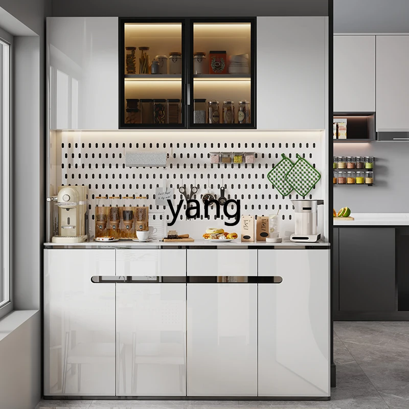 LH ultra-thin simple high-dining side cabinet integrated with wall small apartment narrow storage side cabinet