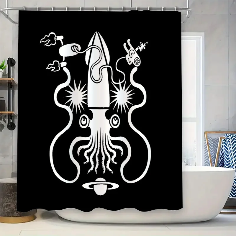 

Океанская щупальца, занавеска для душа, морское существо, декор для ванной комнаты, глубоководные щупальца монстров, домашний декор, готический ужас, жуткий щупальце Ar