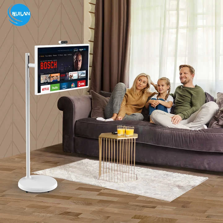 27 32 Inch Projection Screen Portable Touch Screen 360 Degree Rotating Led Wifi Android Smart Tv Television Monitor for Meeting