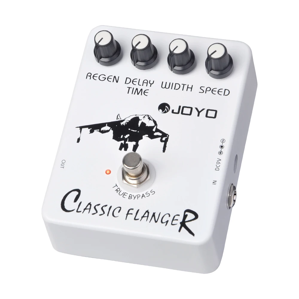 JOYO JF-07 CLASSIC FLANGER Guitar Pedal Metallic Flanger Sounds & Rapid Tremulous Vibrato Reminds of the 70's Rock