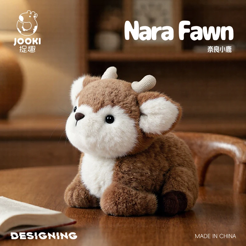 

Cute Cartoon Nara Deer Plush Toy Adorable Japanese Shrine Inspired Stuffed Animal Miniature Bambi Plushie Soft Collectible Gift