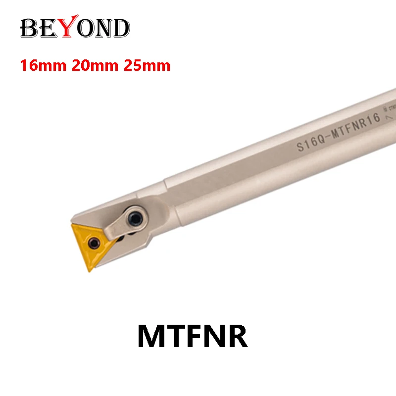 BEYOND S16Q-MTFNR16 S20R-MTFNR16 S25S-MTFNR16 MTFNR 16mm 20mm 25mm Internal Turning Tool Holder White Nickel Coating TNMG1604