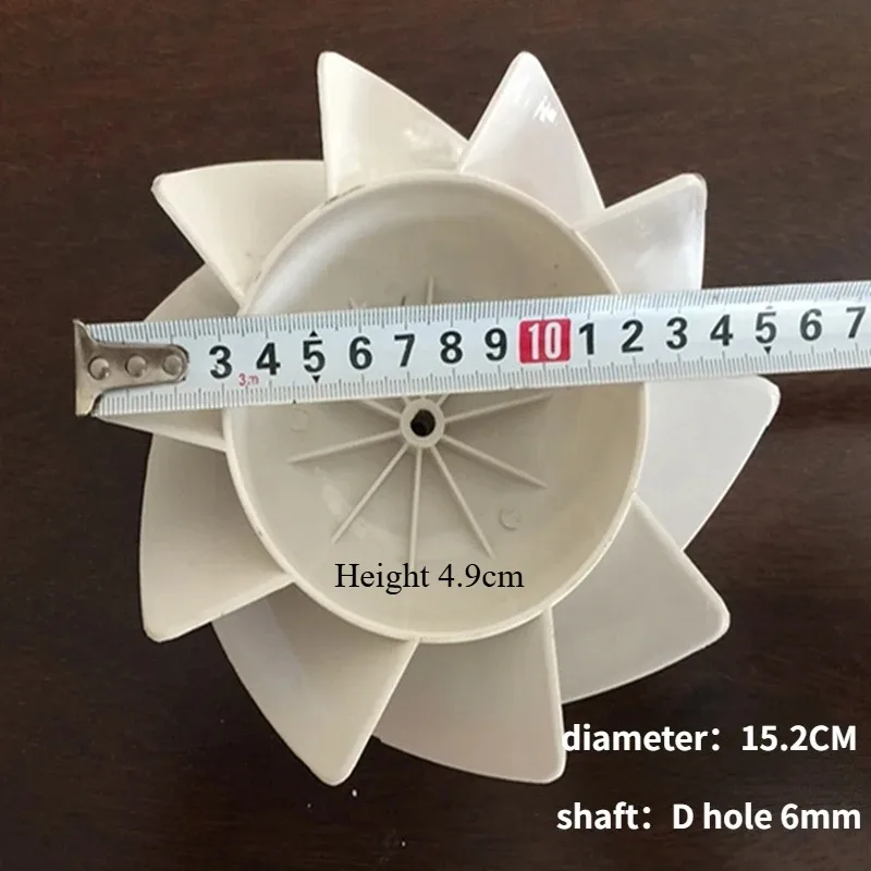 1PC Plastic Ventilation Fan Blade Exhaust Fan Impeller for Duct Fan Oblique Flow Blade Wind Wheel Ventilation Fittings