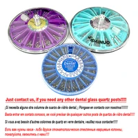 Poste de tornillo Dental, tratamiento de conducto radicular de titanio, núcleo de implante, postes cónicos europeos, materiales de vidrio de cuarzo restaurador de dientes de dentista